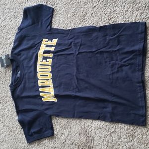 Men's NWT Go Marquette (On Back) Blue Short Sleeve T-Shirt Sz. Sm